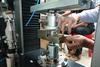 flexural strength test of concrete using in the industrial construction
